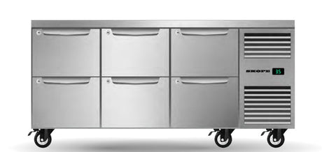 Skope PG11.UBR.3.D6 | ProSpec | Three Solid Door | Underbench GN 1/1 | Fridge | Underbench Fridge