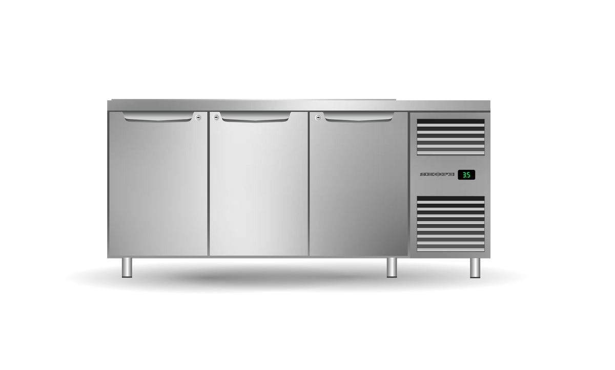 Skope ProSpec 3 Bay Right Hand Preparation Fridge 372L