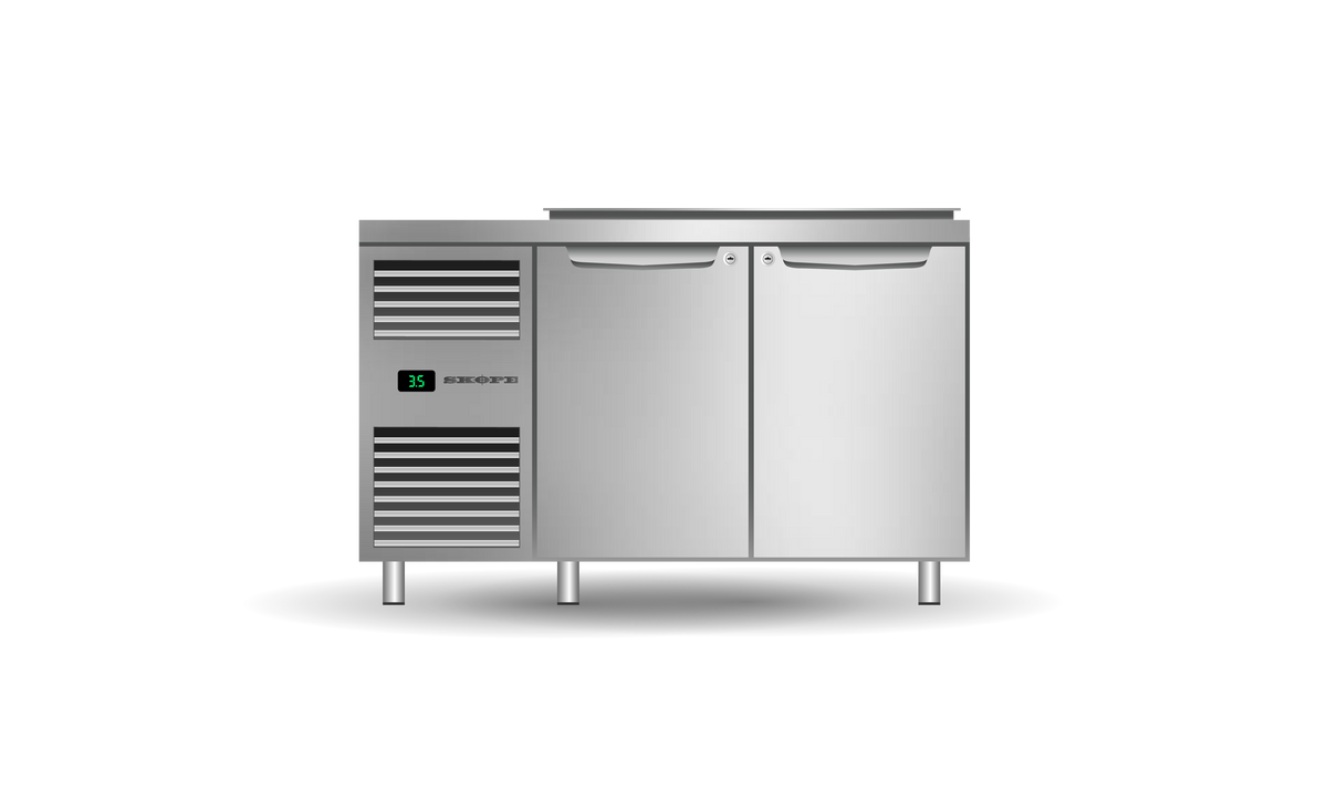 Skope ProSpec 2 Bay Preparation Fridge 225L Left Hand