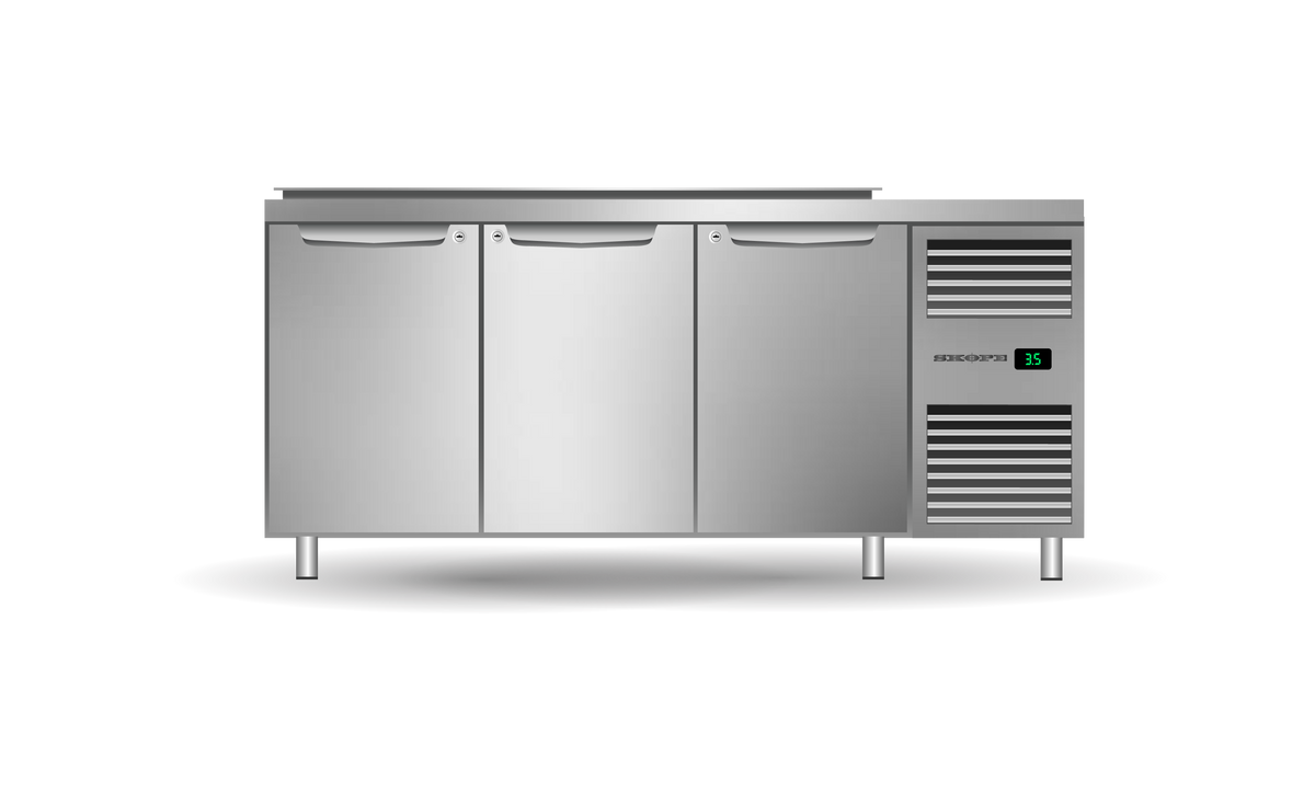 Skope ProSpec 3 Bay Right Hand Preparation Fridge 372L