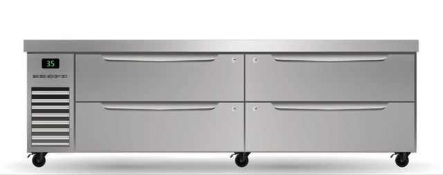 Skope PG21.CBR.2.D4 | ProSpec | Four Drawer | Two Bay | ChefBase GN 2/1 | Fridge | Underbench Fridge