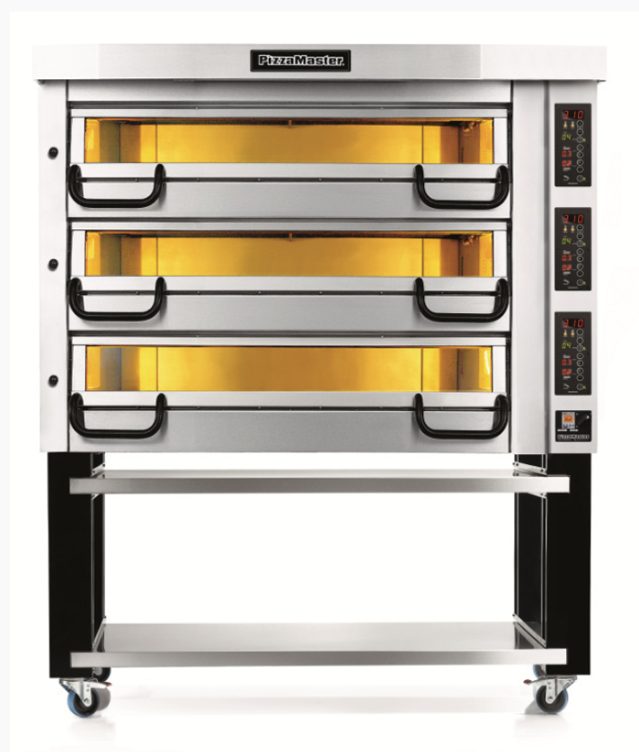 PizzaMaster PM 833ED 3 Deck Commercial Pizza Oven 1660 x 1025mm