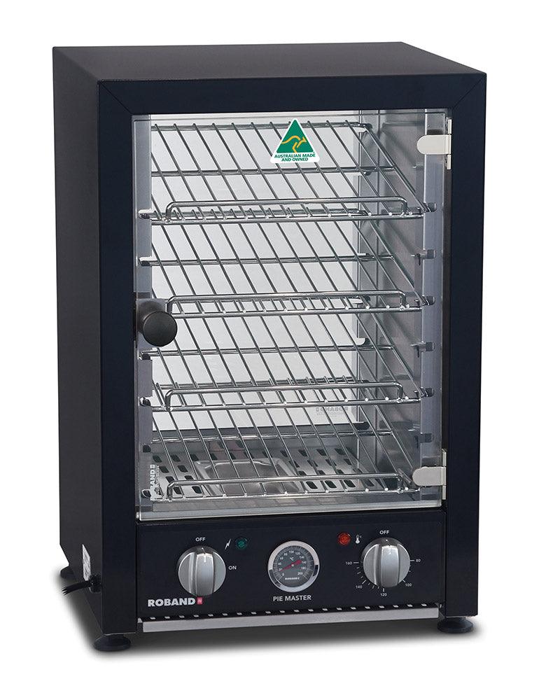 Roband Pie Master PMB25L Black Pie Warmer - 25 Pie Capacity