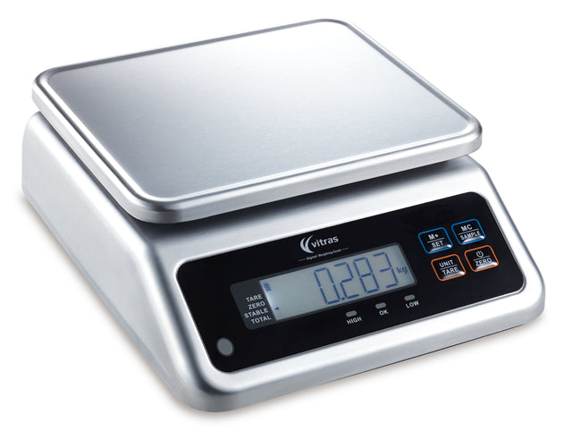 Vitras Dual Display 30kg Waterproof Portion Scale