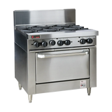 Trueheat RCR9-6-NG 900mm Oven Range 6 Open Burner NG