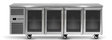 Skope RF7.UBR.4.GD | ReFlex | 4 Glass Door | Underbench GN 1/1 | Compatible Fridge | Fridge | Underbench Fridge