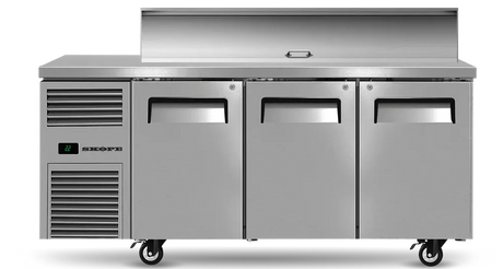 Skope RF7.PPS.3.SD | ReFlex | 3 Solid Door | GN Compatible | Salad Preparation | Fridge | Salad Prep Fridge | Skope Prep Fridge