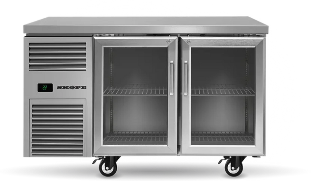 Skope RF7.UBR.2.GD | ReFlex | 2 Glass Door | Underbench GN 1/1 | Compatible Fridge | Fridge | Underbench Fridge