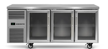 Skope RF7.UBR.3.GD | ReFlex | 3 Glass Door | Underbench GN 1/1 | Compatible Fridge | Fridge | Underbench Fridge