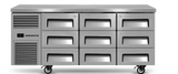 Skope RF7.UBR.3.D9 | ReFlex | 9 Drawer | Underbench GN 1/1 Fridge | Fridge | Underbench Fridge