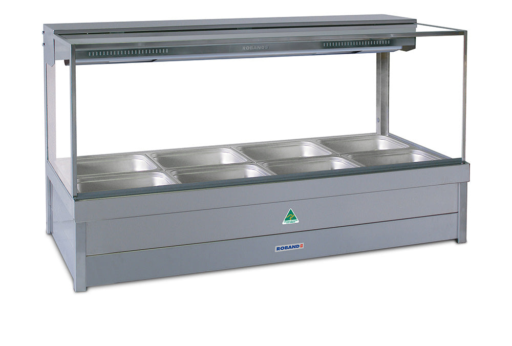 Roband S24 Square Glass Hot Display Bain Marie