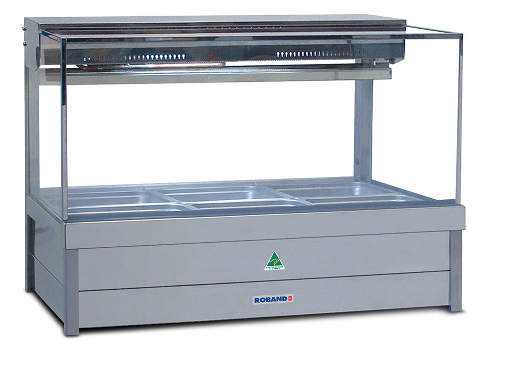 Roband SFX23RD Square Glass Refrigerated Food Bar
