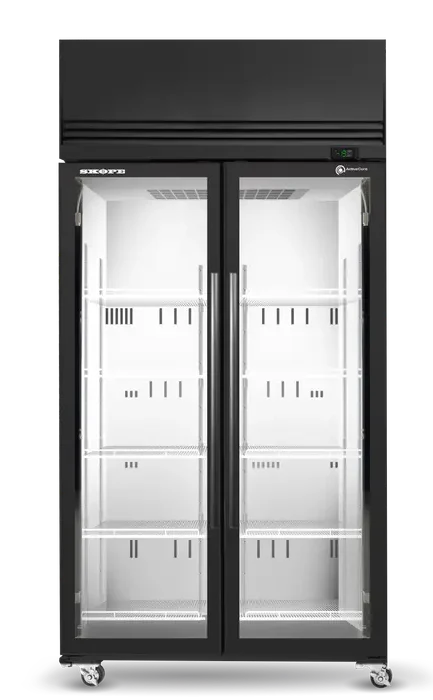 Skope SKFT1000N-A | 2 Glass Door | Upright Display | Storage Freezer | Commercial Upright Freezer