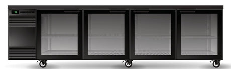 Skope SL.4.GSW | BackBar | 4 Glass Door | Swing Door | SlimLine | Fridge | Display Fridge | Commercial Fridge