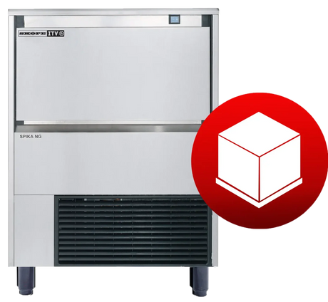 Skope SPIKA NG100 A FD | Self-Contained | Ice Cube Maker | Ice Maker | Full Dice | Ice Maker | with Integral Bin