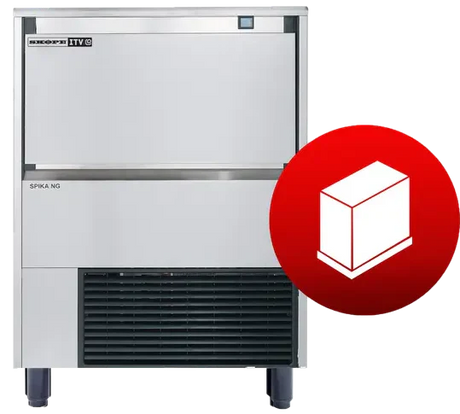 Skope SPIKA NG100 A HD | Self-Contained | Ice Cube Maker | Dice Ice Cuber | Ice Maker | Half Dice Ice | with Integral Bin
