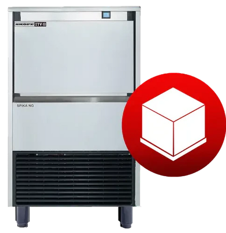 Skope SPIKA NG50 A FD | Self-Contained | Ice Cube Maker | Ice Maker | Full Dice Ice | with Integral Bin