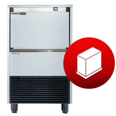 Skope SPIKA NG50 A HD DP | Self-Contained | Underbench Dice | Ice Cuber | Ice Cube Maker | with Integral Bin | and and Drain Pump