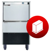 Skope SPIKA NG70 A HD DP | Self-Contained | Ice Cube Maker | Ice Maker | Half Dice Ice | with Integral Bin | and Drain Dump