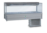 Roband SRX25RD Square Glass Refrigerated Cold Food Display