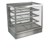 Cossiga STGHT9 | STG Heated+Ambient | Compact Countertop Cabinet | Solid Front | With Rear Glass Doors | Heated Display | Commercial Food Display
