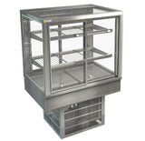 Cossiga STGRF9-SD | STG Countertop | Compact Countertop Cabinet | Sliding Front | With Rear Glass Doors | Fridge | Commercial Display Refrigerator