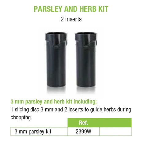 Robot Coupe 2399W | Parsley and Herb Kit (1 x Slice - 3 mm + 2 Inserts) - Expert Series 2399W