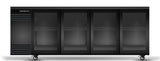 Skope BB.4.GSL.r | BackBar | 4 Glass Sliding Door| Remote | Fridge | Display Fridge | Commercial Under Bench Fridge