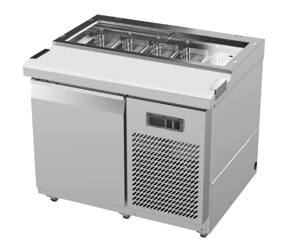 Airex AXR.SW.1025 Single Door Solid Door 100MM Deep Pans Sandwich Preparation Bench