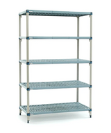 Metro MAXQ.5T74.2472 24" x 72" 5 Tier Polymer Mat Style Shelving Kit