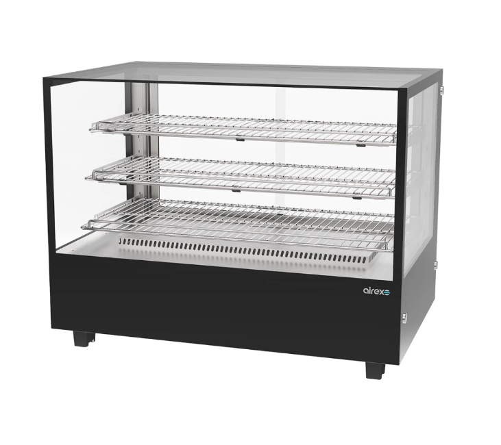 Airex AXH.FDCTSQ.09 900 Series 900mm Countertop Heated Square Heated Food Display