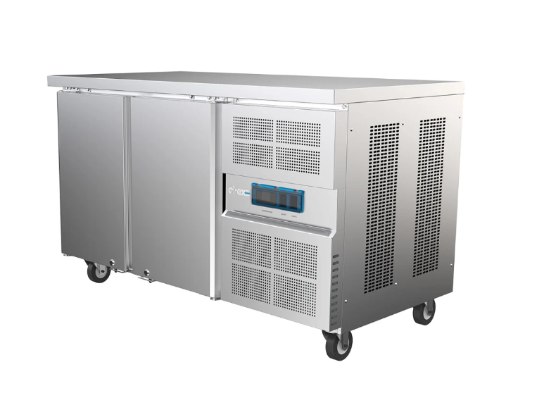 Airex AXR.UCGN.2.900H Two Solid Door 184L Undercounter Refrigerator with Height Increase Spacer Undercounter Fridge