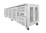 Airex AXR.UCGN.4G.900H 4 Glass Door Undercounter Refrigerator with Height Increase Spacer 368L Undercounter Fridge