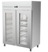 Airex AXR.URGN.2G Double Door 814L Glass Door Upright Fridge