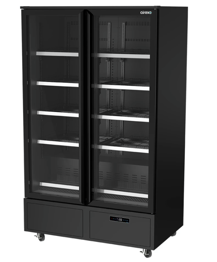 Airex AXR.MEUR.2D 2 Door Upright Fridge 900L Upright Merchandiser Fridge Display Fridge