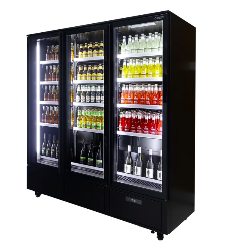 Airex AXR.MEUR.3D 3 Door Upright Fridge 1400L Upright Merchandiser Fridge Display Fridge