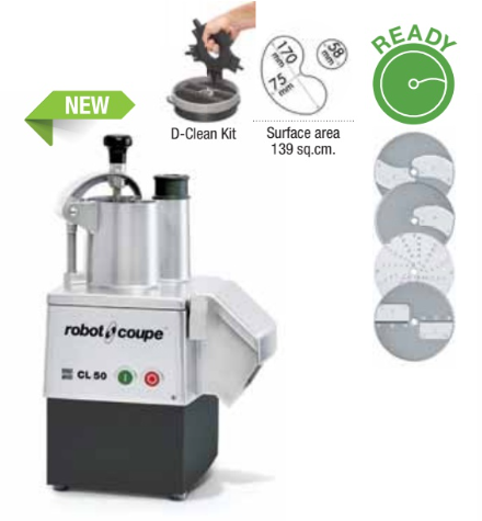 Robot Coupe CL 50 | Vegetable Preparation Machine | With 4 Discs 1845