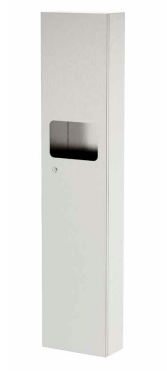 3monkeez WA-PTDWR1-SM Paper Towel Dispenser With Waste Receptacle I Surface Mounted I 13.5L