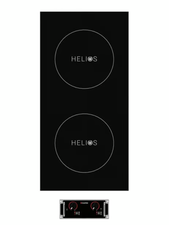 Cooktek HTF.9500.FB35.4 Helios Touch Induction Cooktop Dual Hob Countertop Induction Cooktop