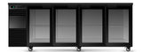 Skope BB.4.GSW.r | Remote | BackBar | 4 Glass Swing Door Fridge| Fridge | Display Fridge | Commercial Under Bench Fridge
