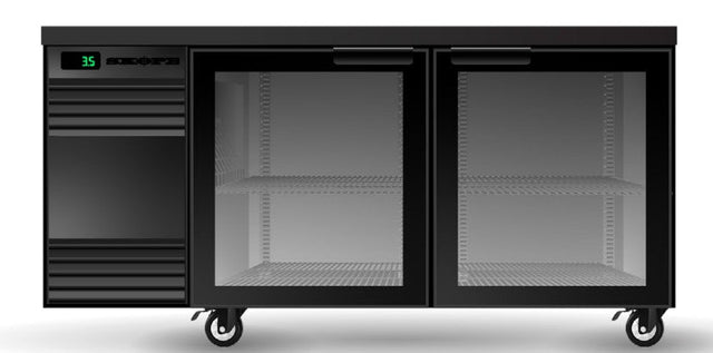 Skope CL.2.GSW.r | Remote | BackBar | 2 Glass Door | Swing Door | CounterLine | Fridge | Display Fridge | Commercial Display Fridge
