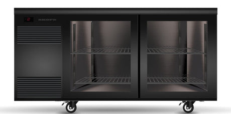 Skope SL.2.GSL.r | Remote BackBar | 2 Glass Door | Sliding Door | SlimLine | Fridge | Display Fridge | Commercial Fridge