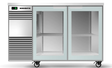 Skope BB.2.SSW-SS | BackBar | 2 Solid Swing Door | Fridge | Undercounter Fridge | BackBar Fridge | Commercial Under Bench Fridge