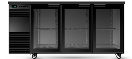 Skope BB.3.GSW.Tr | Tropical | 3 Glass Swing Door | Back Bar| Fridge | Undercounter Fridge | Commercial Under Bench Fridge