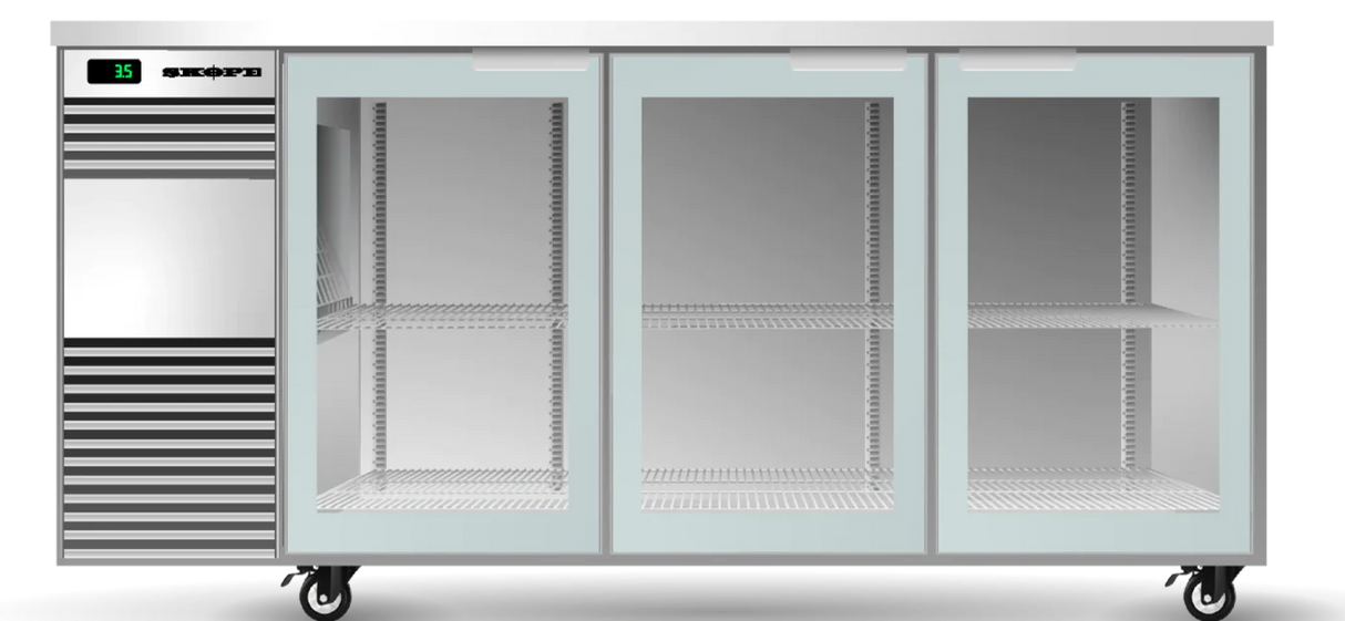 Skope BB.3.SSW-SS | 3 Solid Swing | Back Bar| Fridge | Undercounter Fridge | Commercial Under Bench Fridge