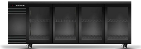Skope BB.4.GSL | BackBar | 4 Glass Sliding Door| Fridge | Display Fridge | Commercial Under Bench Fridge
