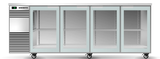 Skope BB.4.GSW-SS | BackBar | 4 Glass Swing Door Fridge| Fridge | Display Fridge | Commercial Under Bench Fridge