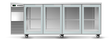 Skope BB.4.GSW.T-SS | BackBar | 4 Glass Swing Door Fridge | Tropical | Fridge | Display Fridge | Commercial Under Bench Fridge