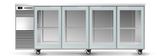 Skope BB.4.GSW.T-SS | BackBar | 4 Glass Swing Door Fridge | Tropical | Fridge | Display Fridge | Commercial Under Bench Fridge
