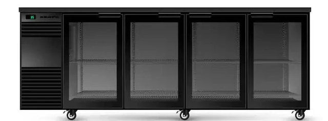 Skope BB.4.GSW.Tr | 4 Glass Swing Door | Remote | Tropical Glass | BackBar | Fridge | Display Fridge | Commercial Under Bench Fridge